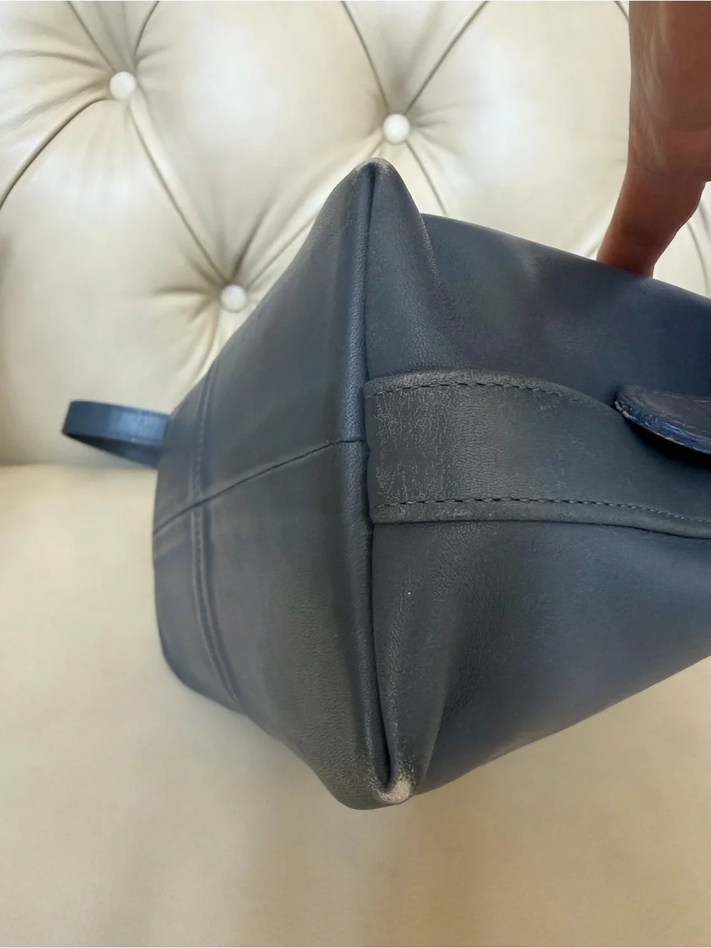Vintage Coach Soho Mercer Bag 4131 Slate Blue Gray Rare Color